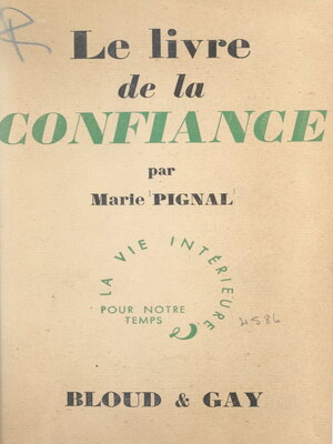 cover image of Le livre de la confiance